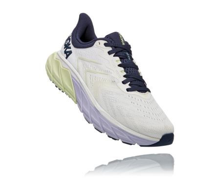 Hoka Arahi 5 Supportive - Adidasi Alergare Pe Drum Dama Blanc De Blanc / Outer Space | RO-9nqCdto